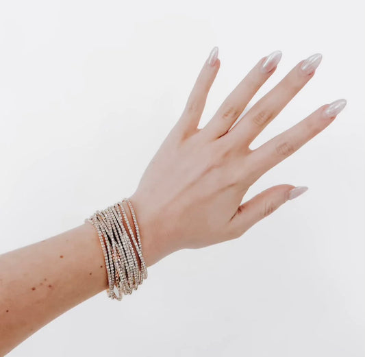 Pretty Simple Stretch Rhinestone Bracelets Crystal