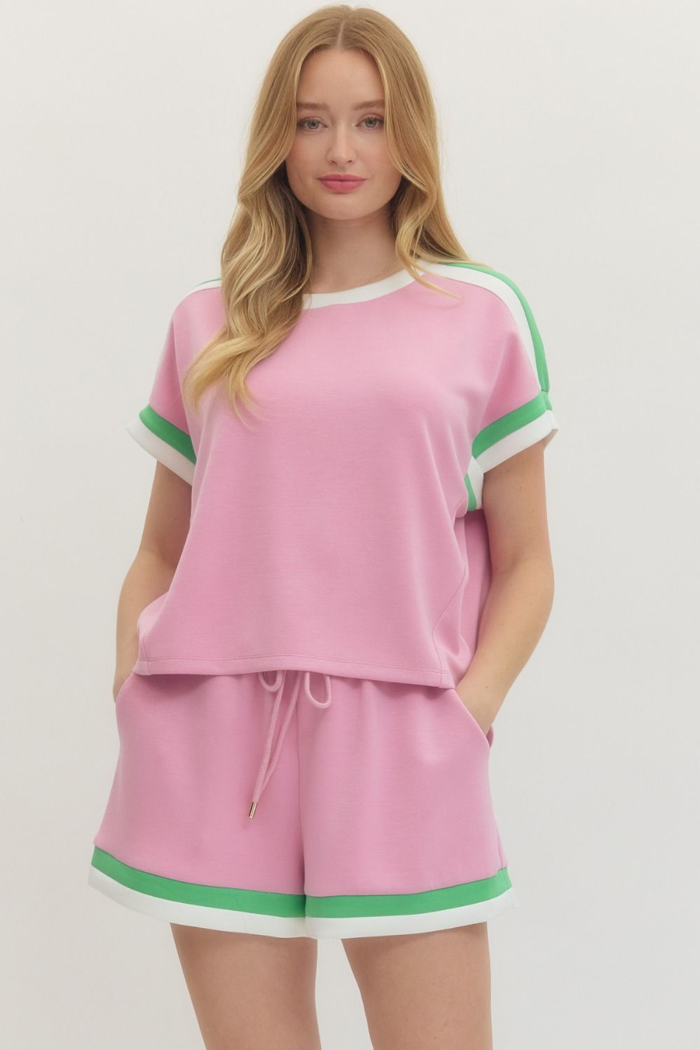 Varsity Babe Set Bubblegum Pink