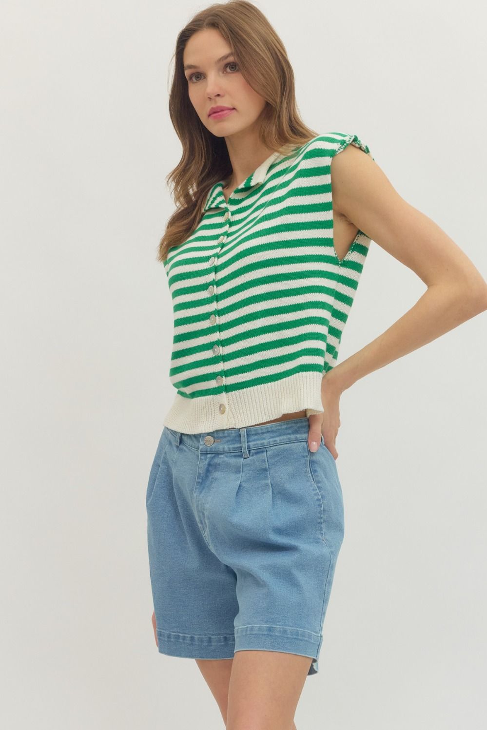 Palm Grove Sweater Top