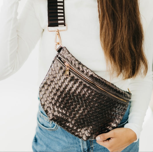 Pretty Simple Bum Bag Gunmetal Metallic