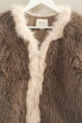 Fur Baby Jacket Brown/Cream