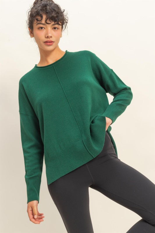 Wine Not Sweater Pine Green