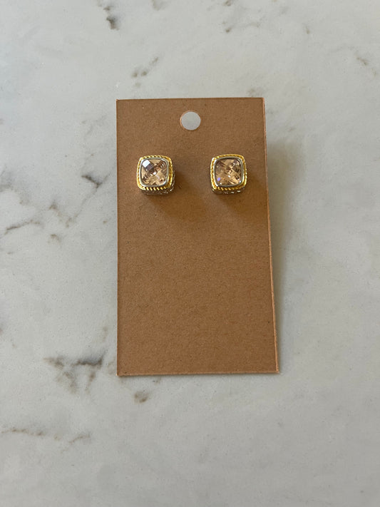 Dazzled Earrings Champagne