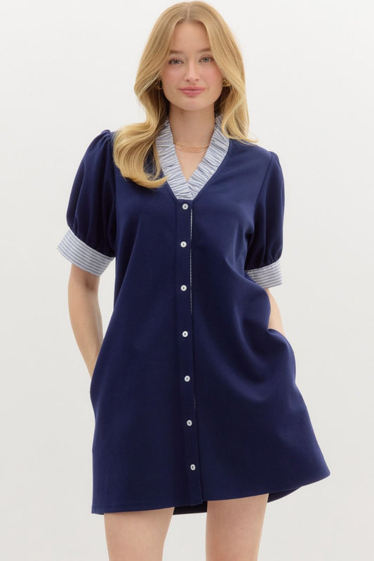 Always On The Go Dress Navy