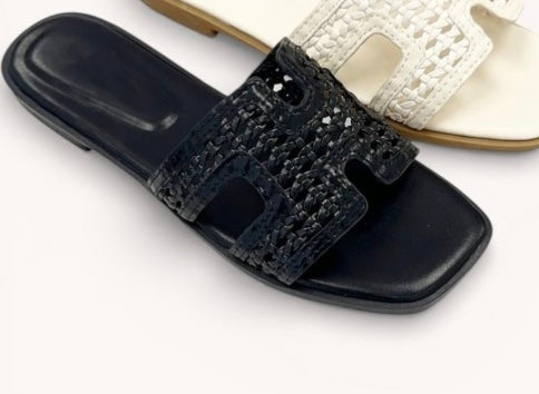 Walk With Me Black Sandals