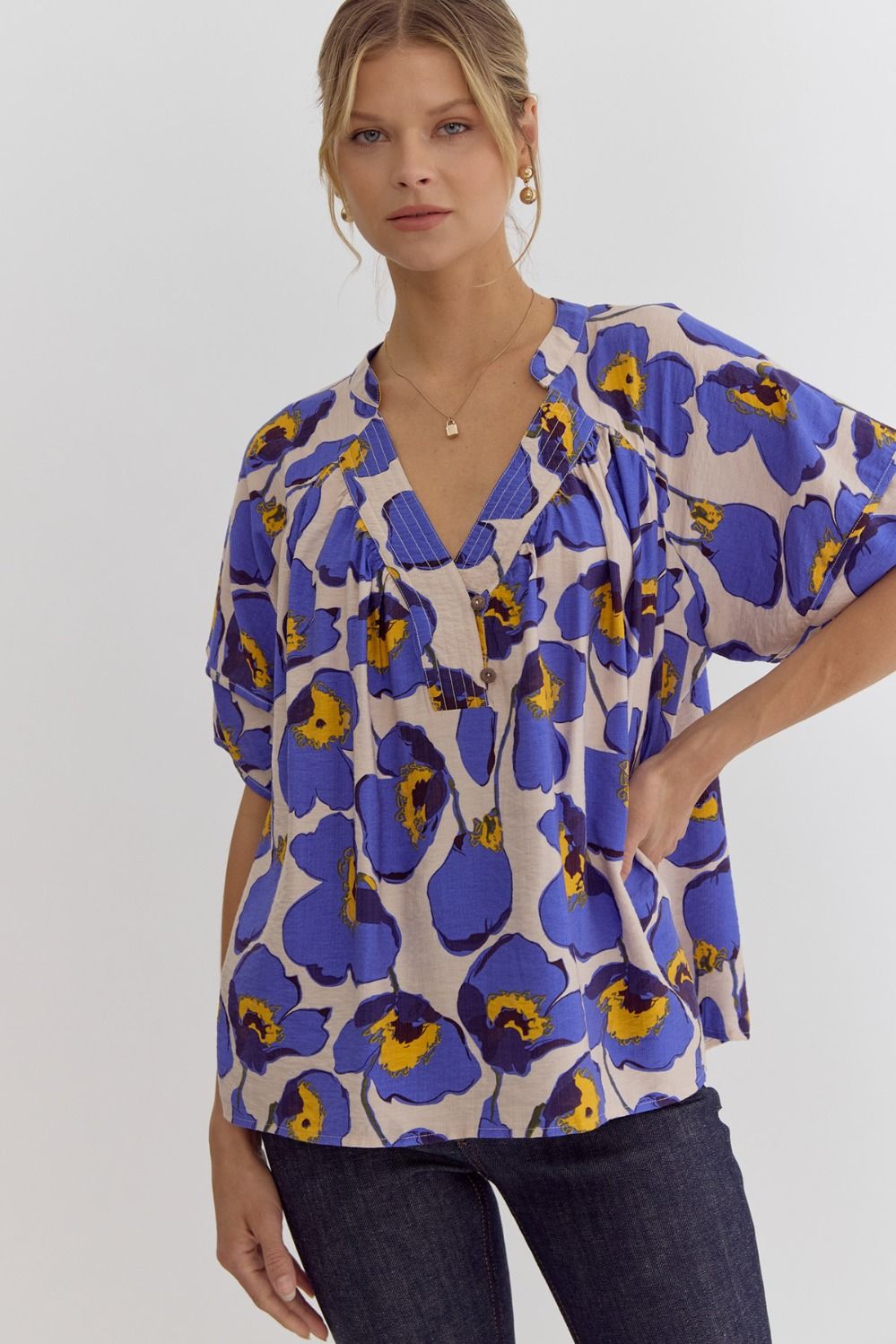 Pretty Pansies Top