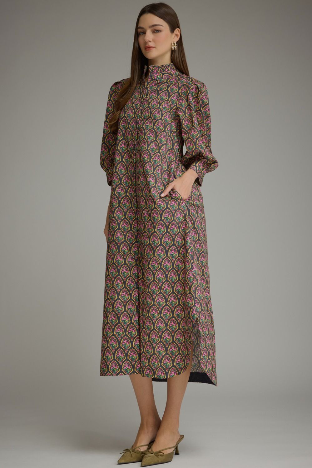 Midnight Botanical Dress