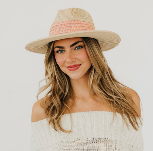 Pretty Simple Sun Hat Pink Trim