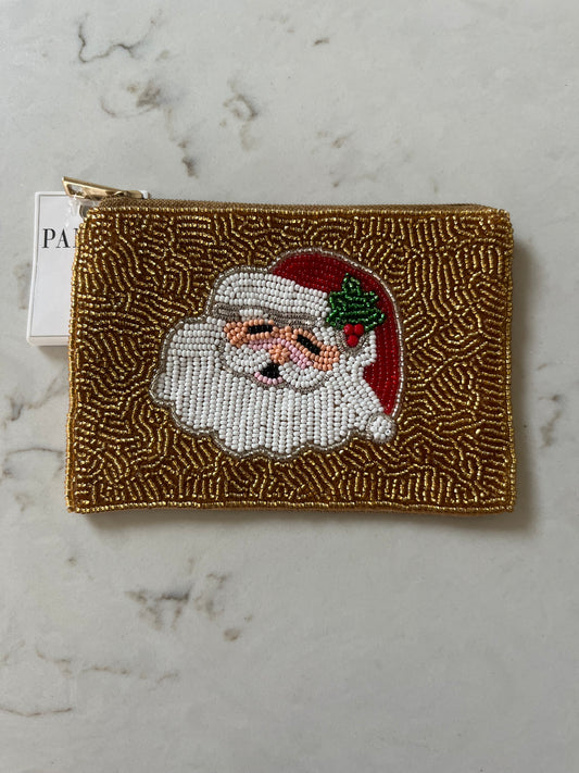 Santa Coin Purse Gold