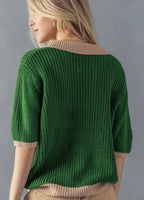 Dreamsicle Sweater Green/Tan