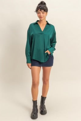 Winter Wonderland Top Green