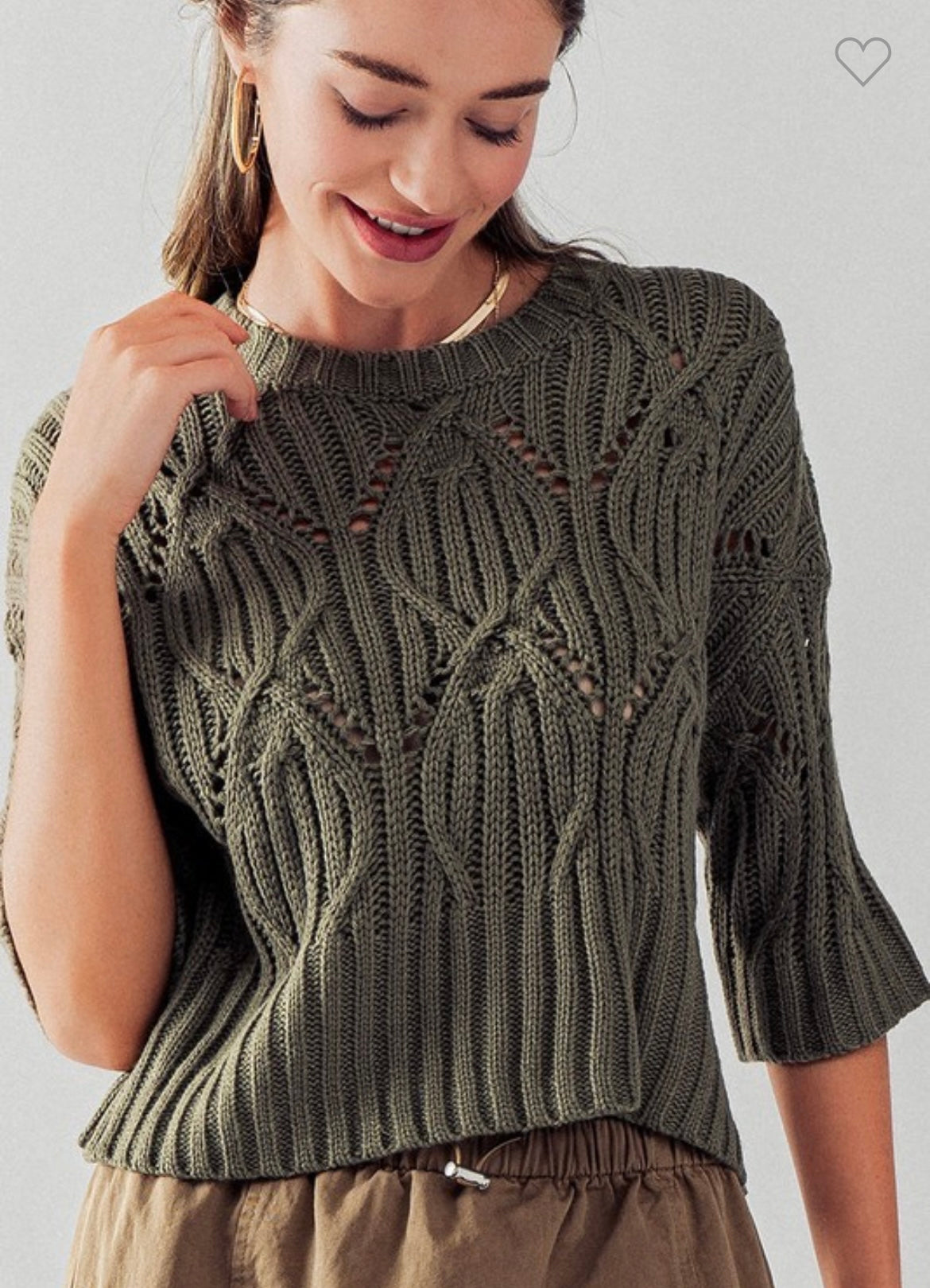Olive You Sweater Top