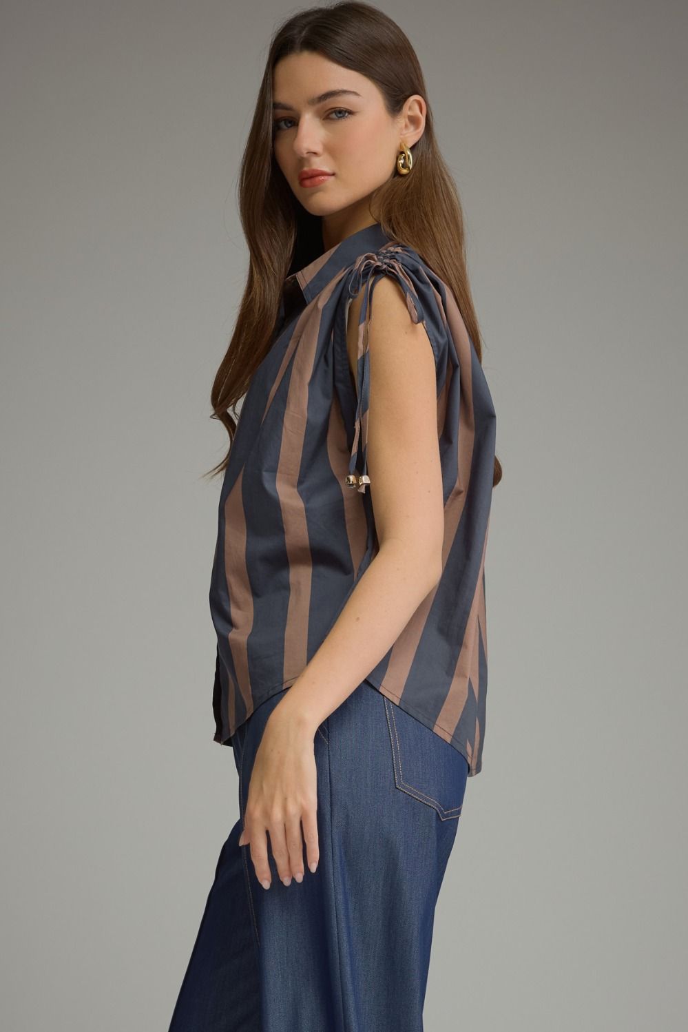 Over It Top Navy/Brown