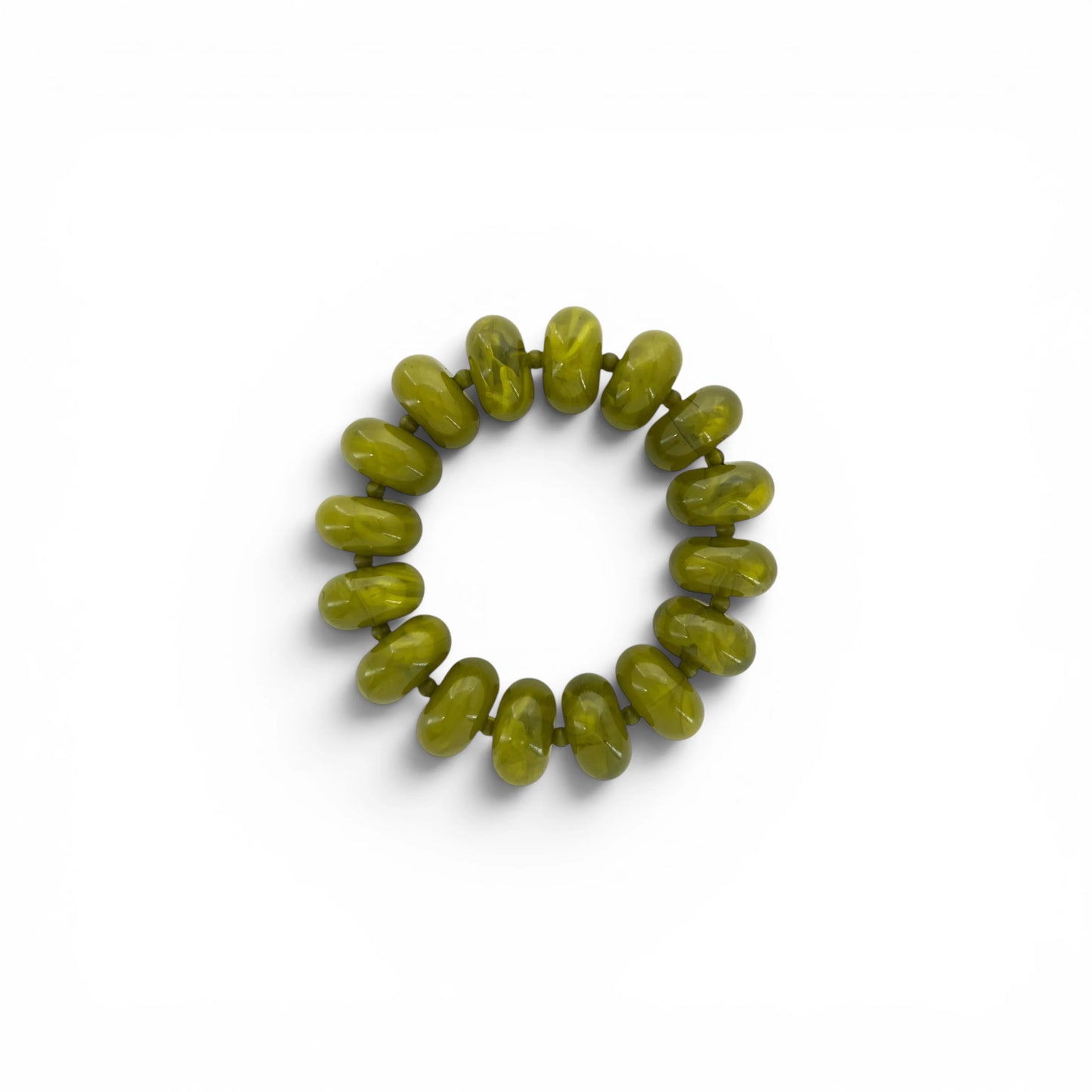 Color Me Happy Bead Bracelet Olive