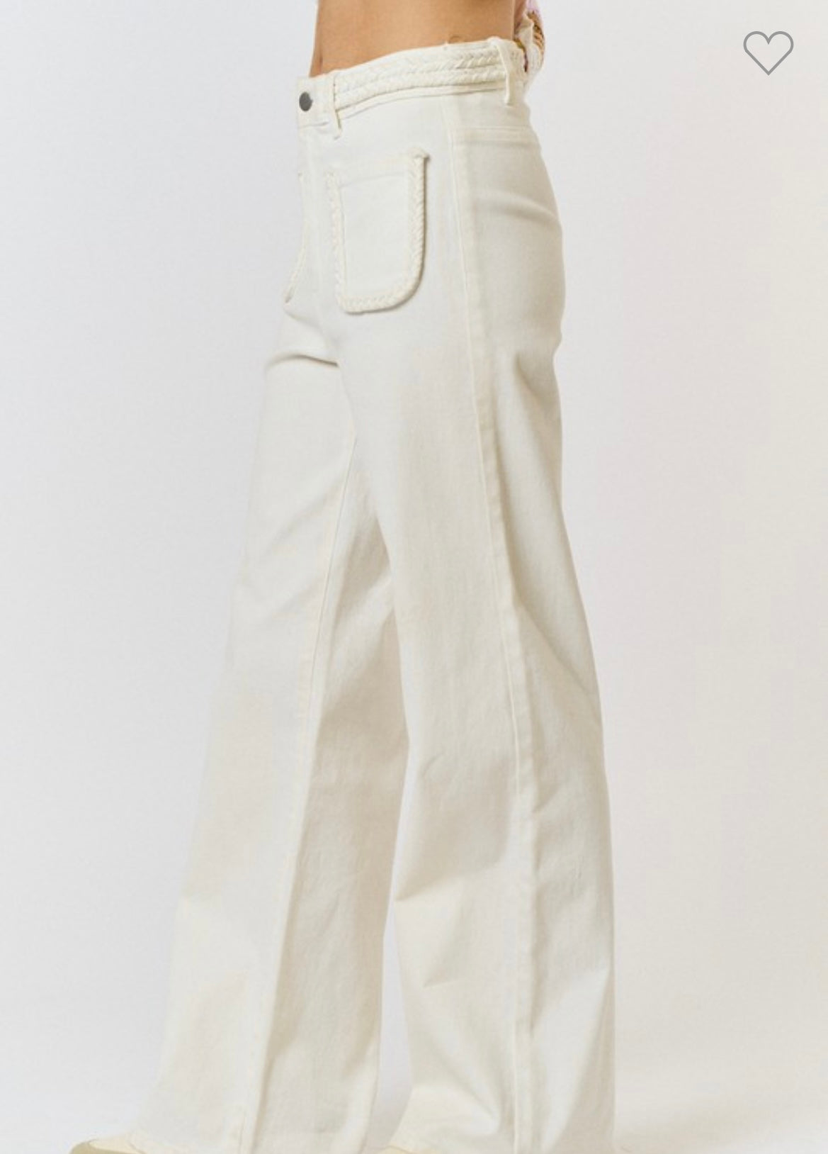 White Front Pocket Jeans