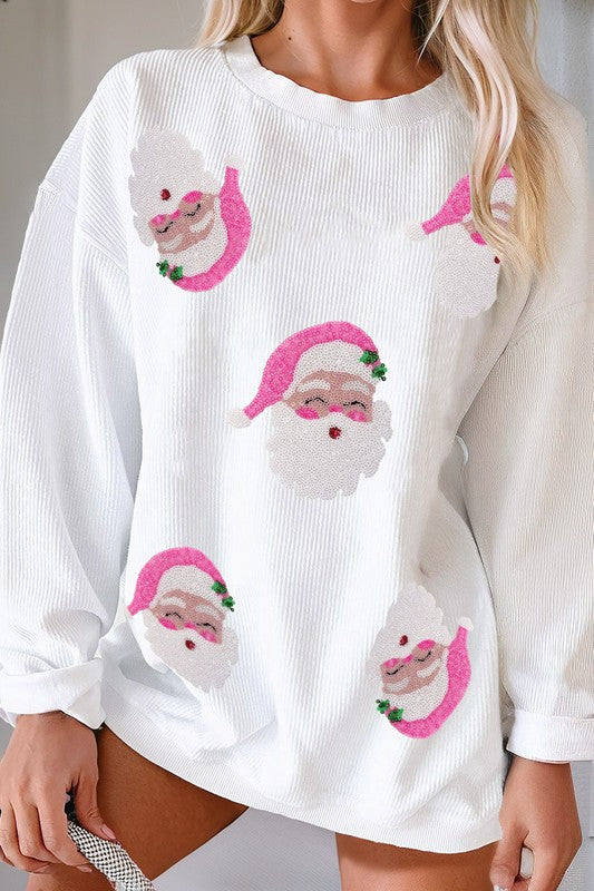 Sparkle Santa Top