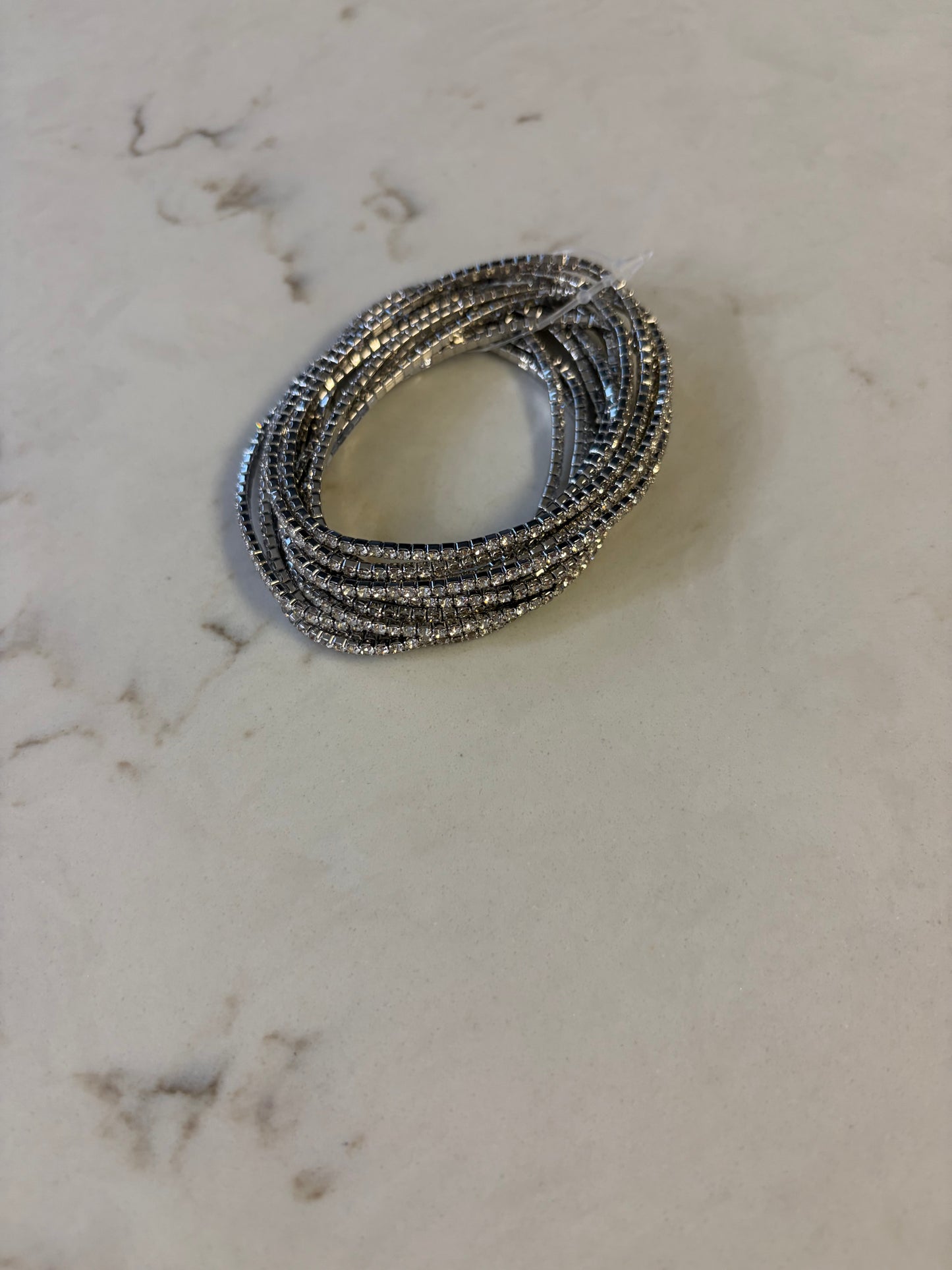 Color Me Lucky Bracelet Set Rhinestone/Silver