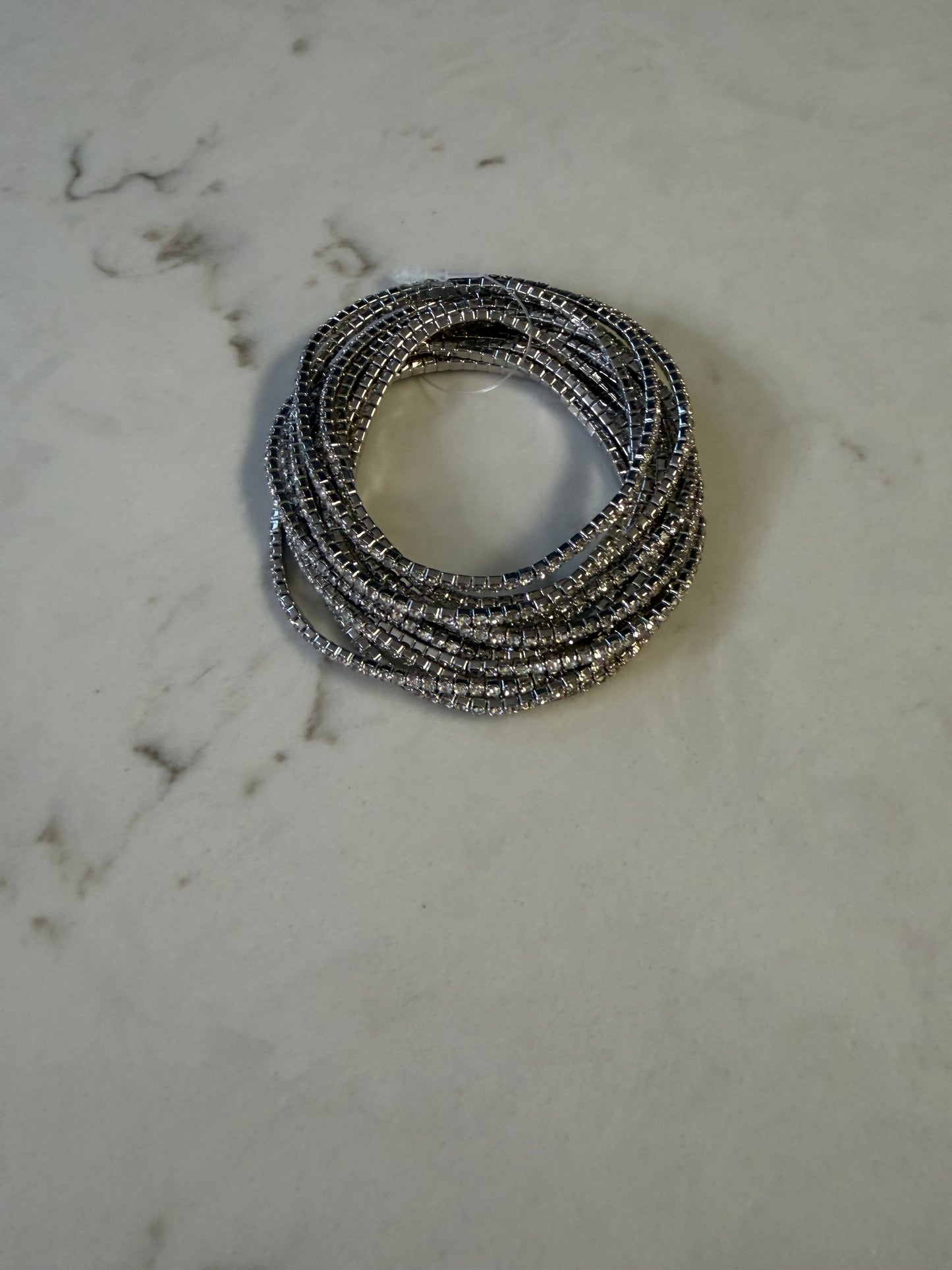 Color Me Lucky Bracelet Set Rhinestone/Silver