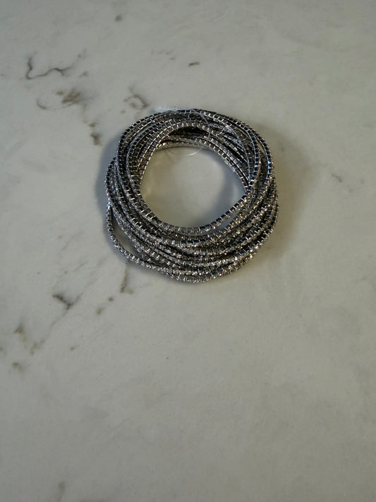 Color Me Lucky Bracelet Set Rhinestone/Silver