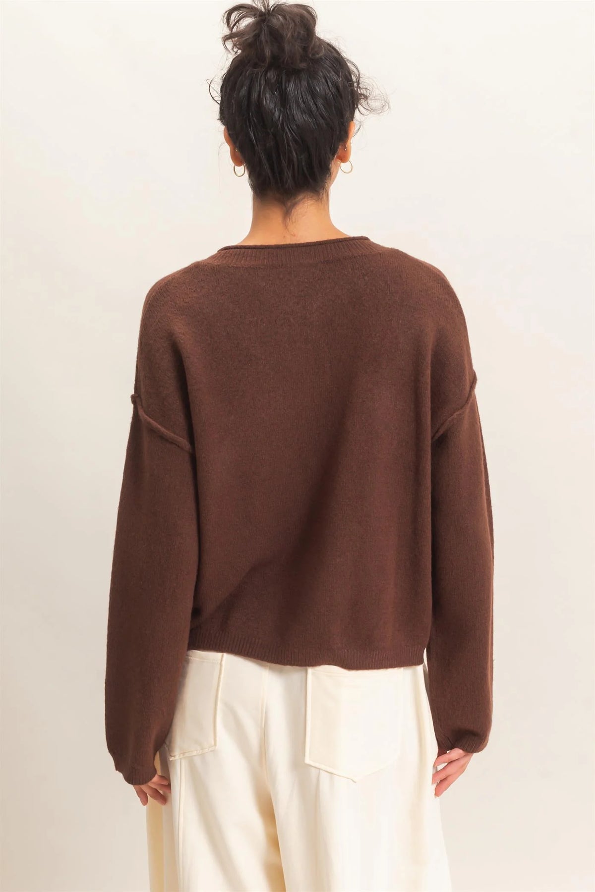 Morning Glory Cardigan Brown