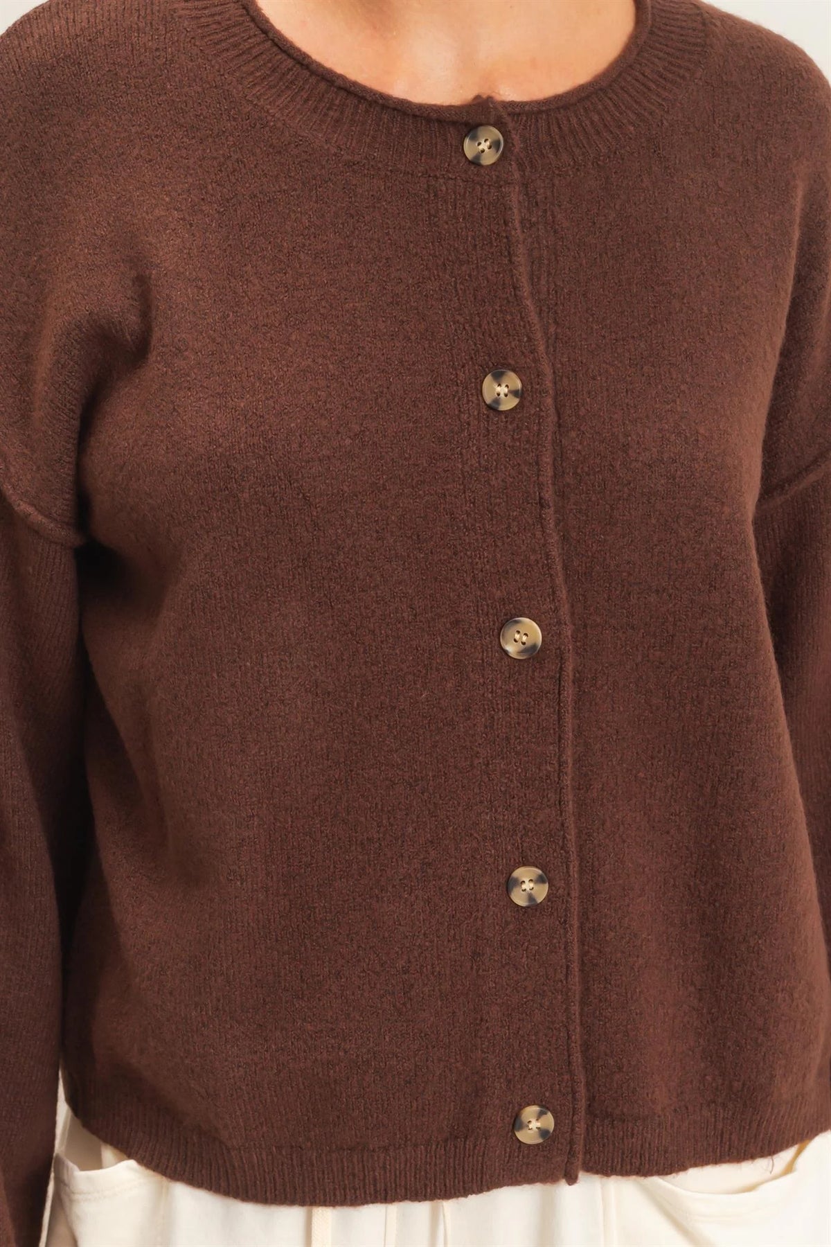 Morning Glory Cardigan Brown