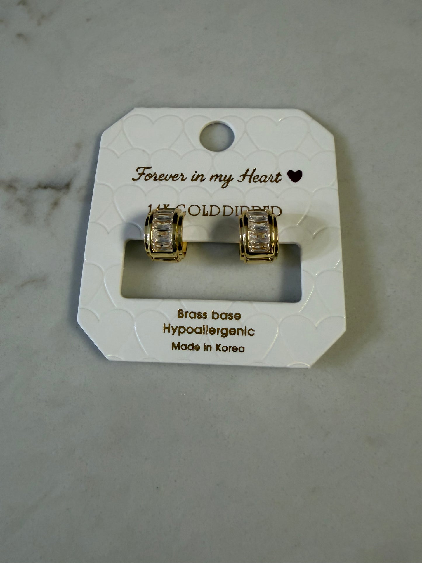 Hold Me Huggie Hoops
