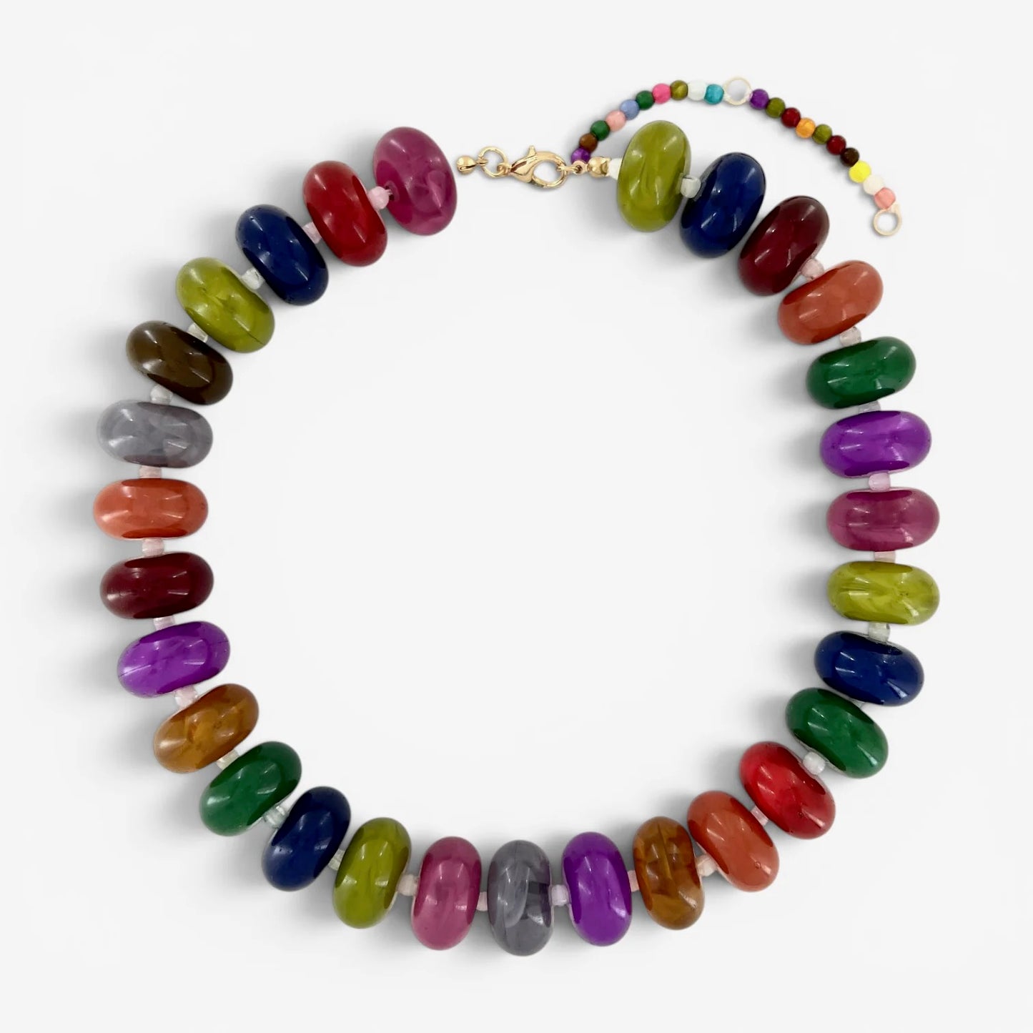 Color Me Happy Bead Necklace Fall Multicolor