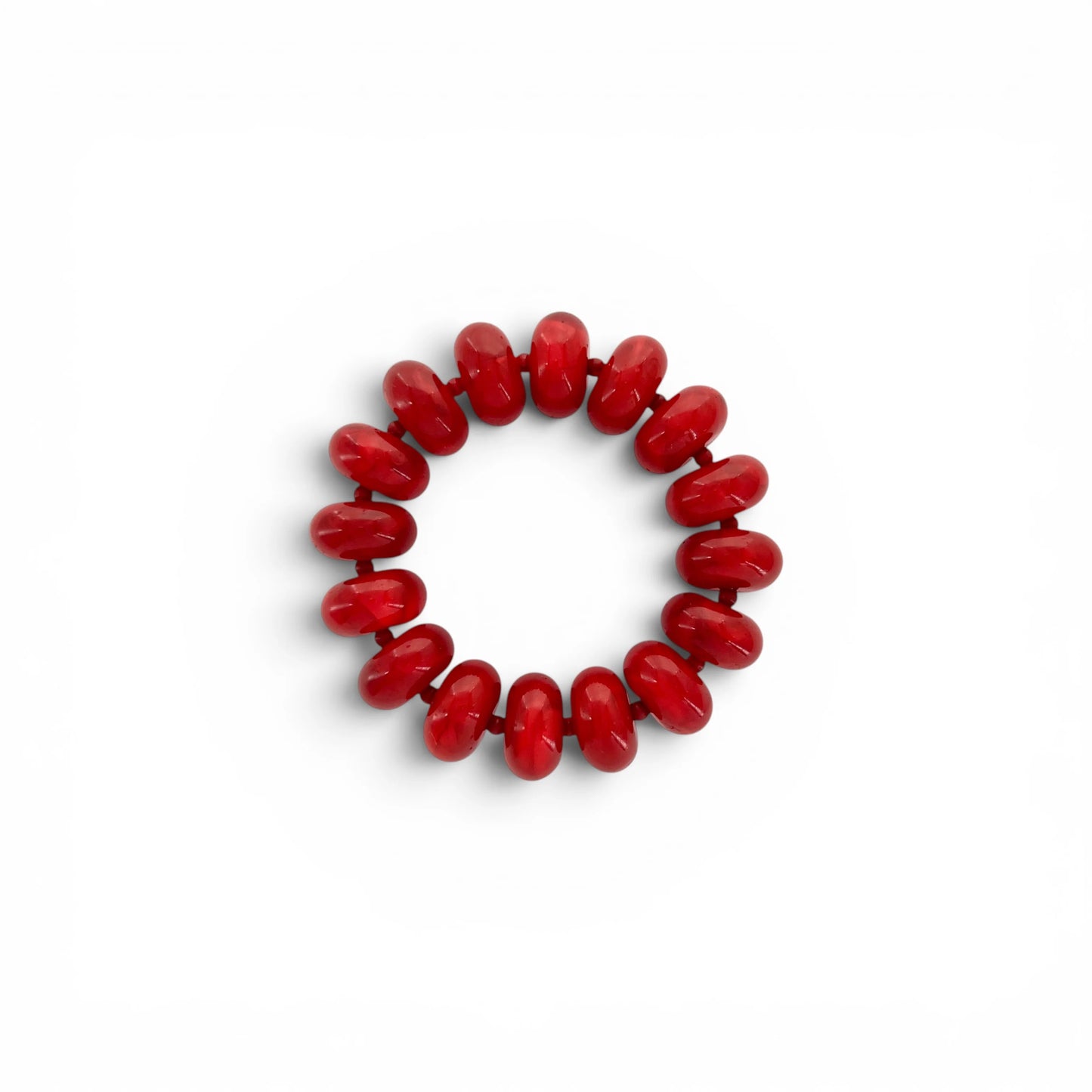 Color Me Happy Bead Bracelet Red