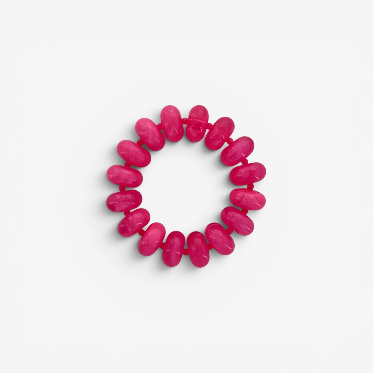 Color Me Happy Bead Bracelet Hot Pink