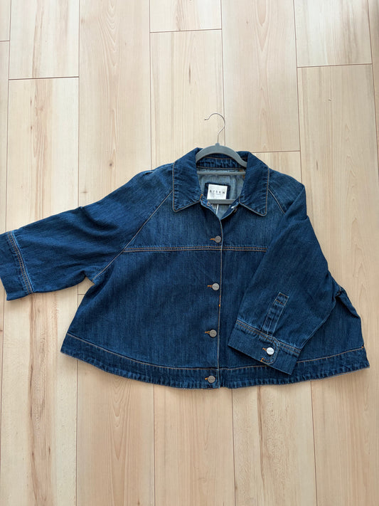 Risen Cape Dark Denim Jacket