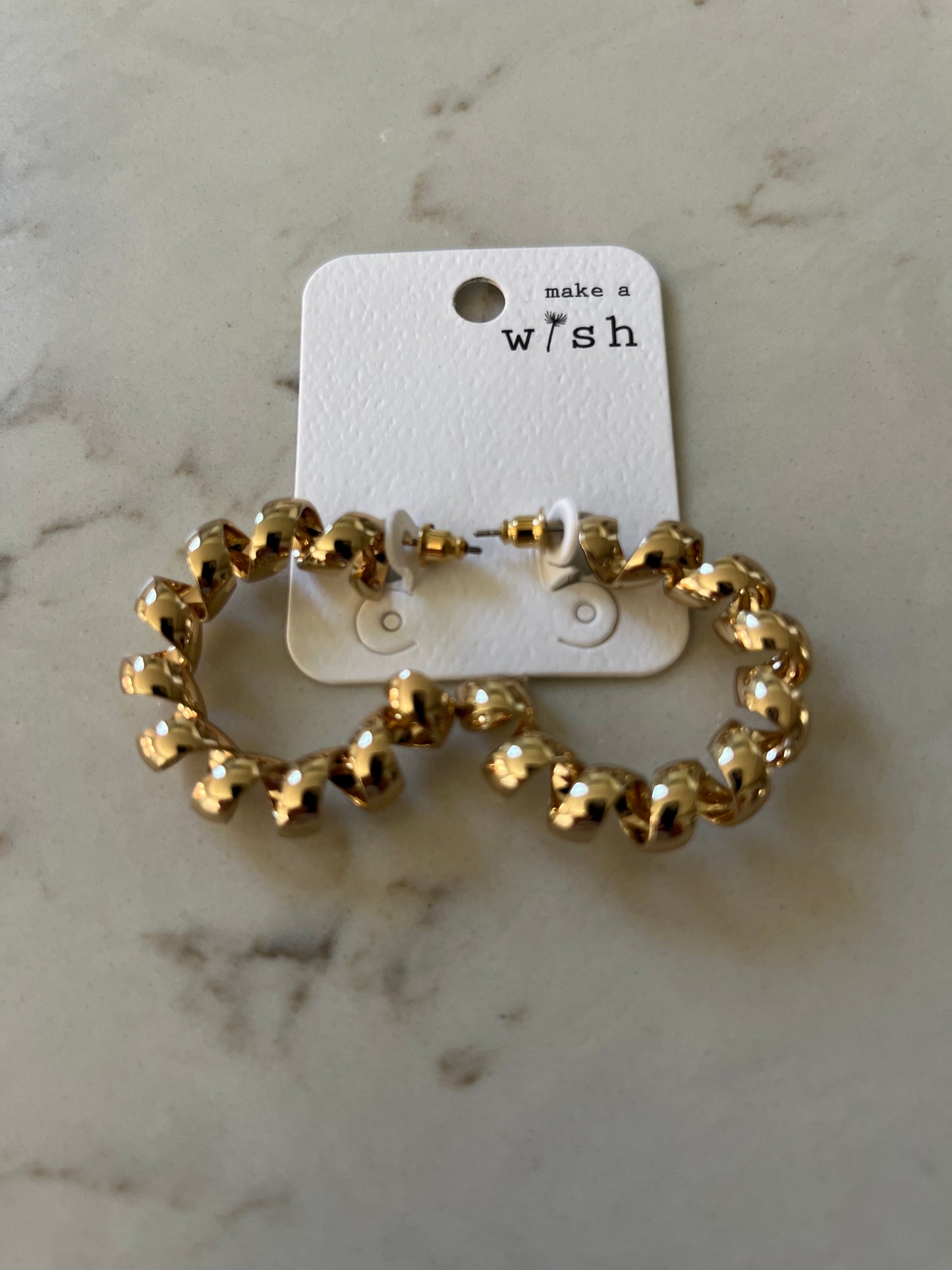 Doing Things Earrings Gold