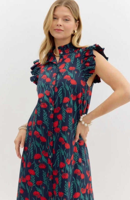 Summer Poppy Dress