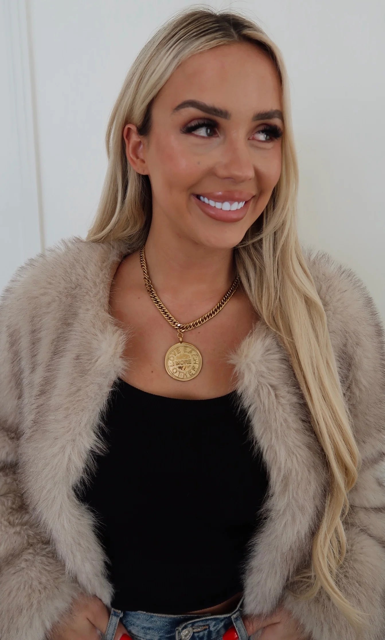 Love Each Other More Coin Necklace