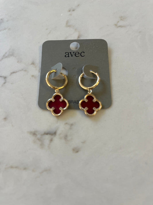Redemption Earrings Burgundy