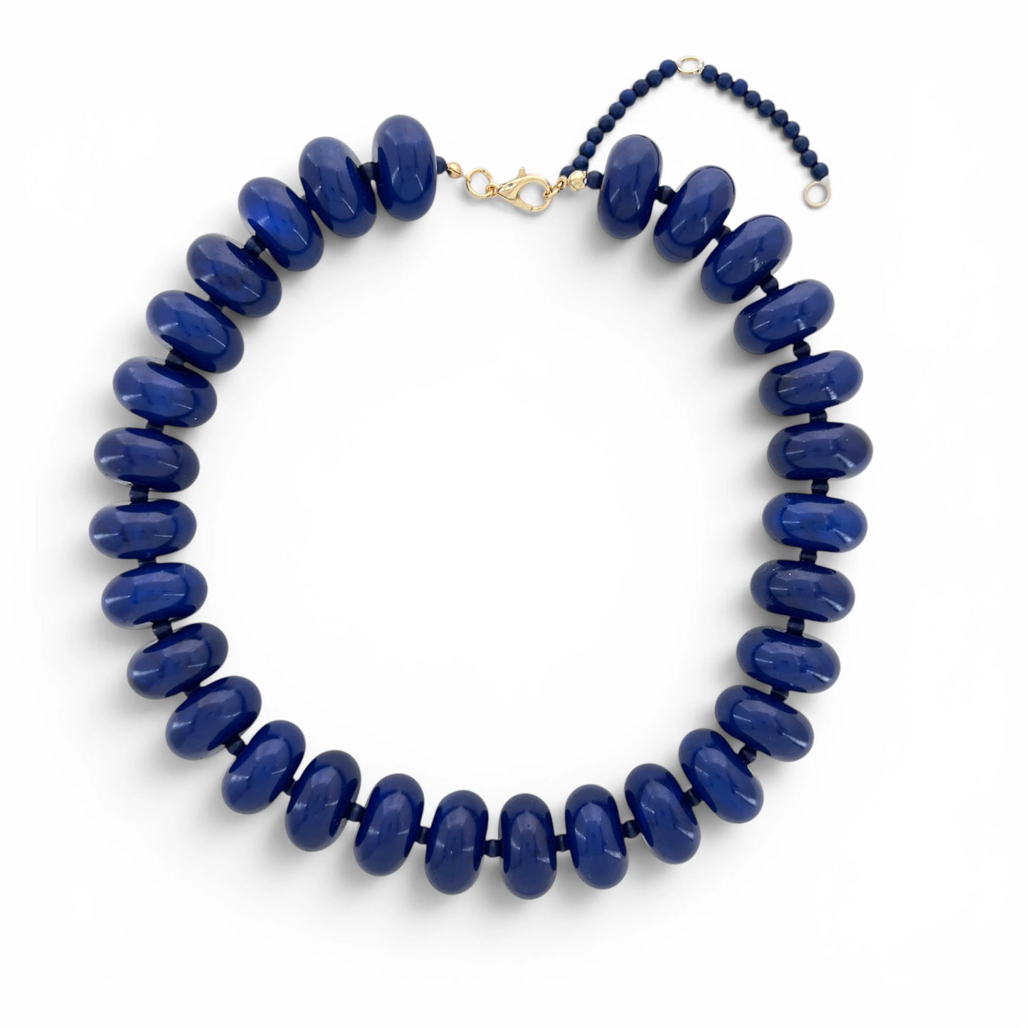Color Me Happy Bead Necklace Navy