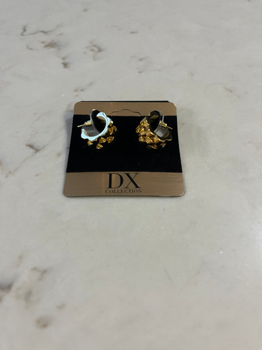 Watch Band Hoop Earrings Gold