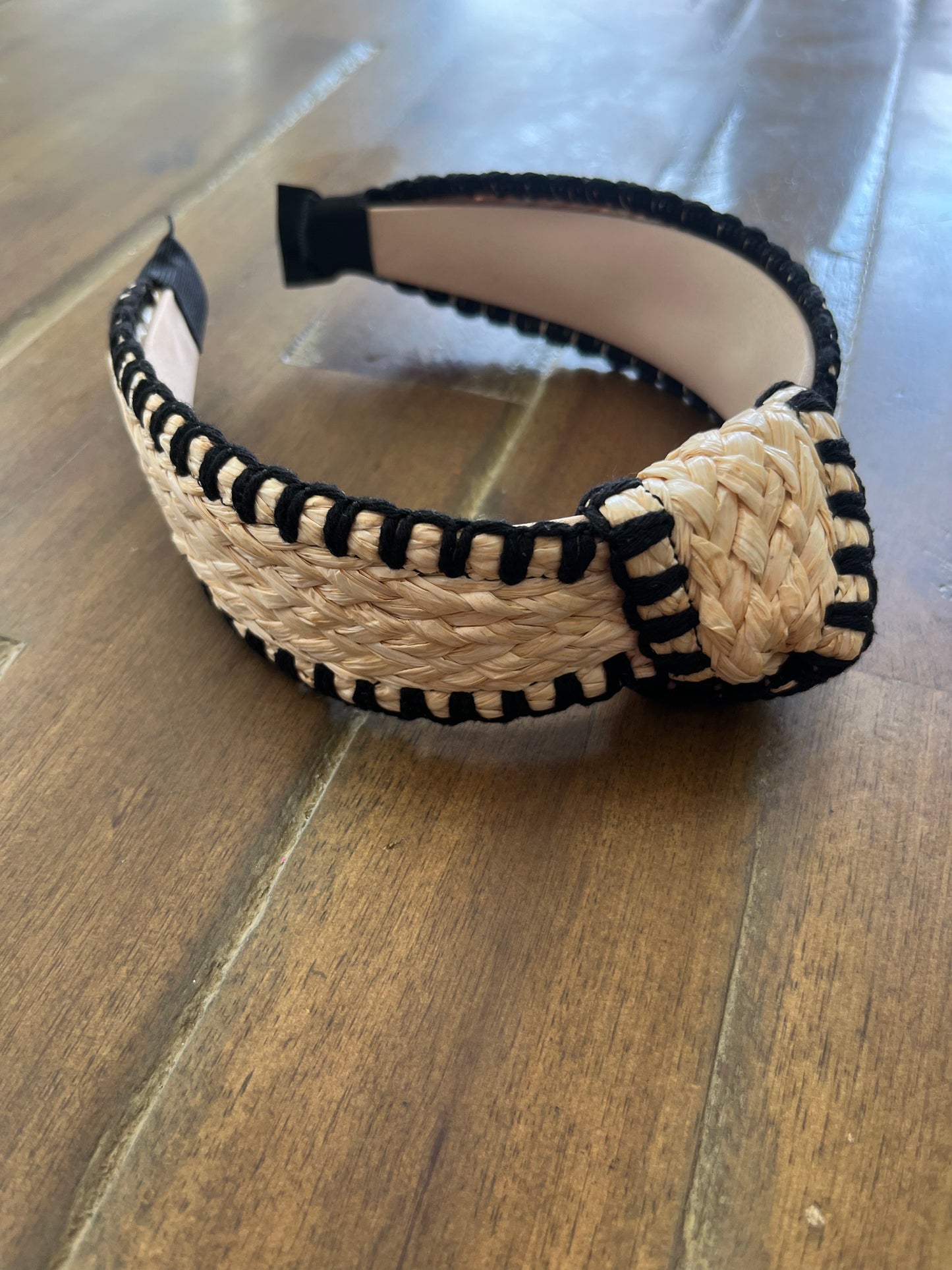 In My Era Headband Natural/Black Woven