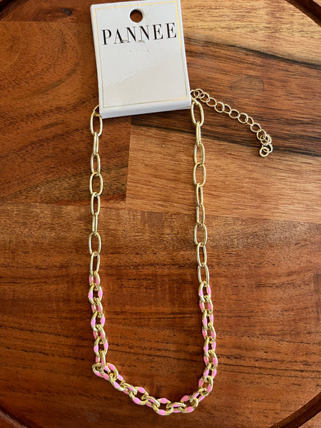 Color My World Necklace Pink